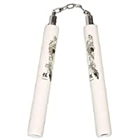 Espuma Goma Seguridad Entrenamiento Nunchakus - Blanco Dragón Cadena